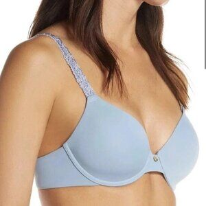 Natori Slate Blue Rose Petal Bra 36DDD